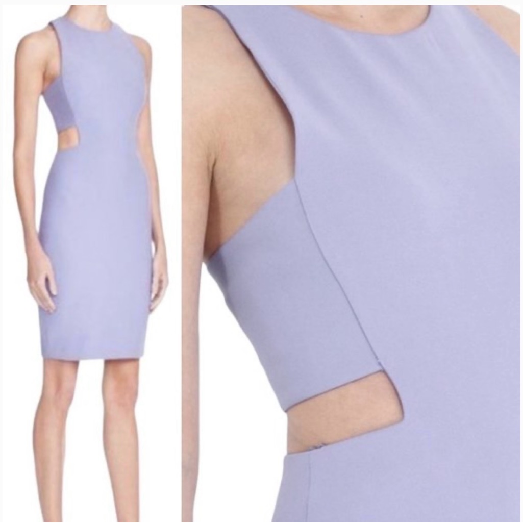 Elizabeth And James Lavender Cut Out Dress